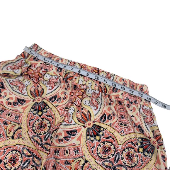 New Directions Womens Multicolor Print Wide Leg Pants SZ L Polyester/Spandex - Picture 5 of 12